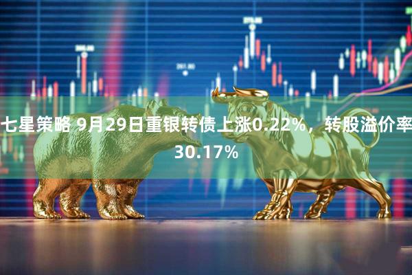 七星策略 9月29日重银转债上涨0.22%，转股溢价率30.17%